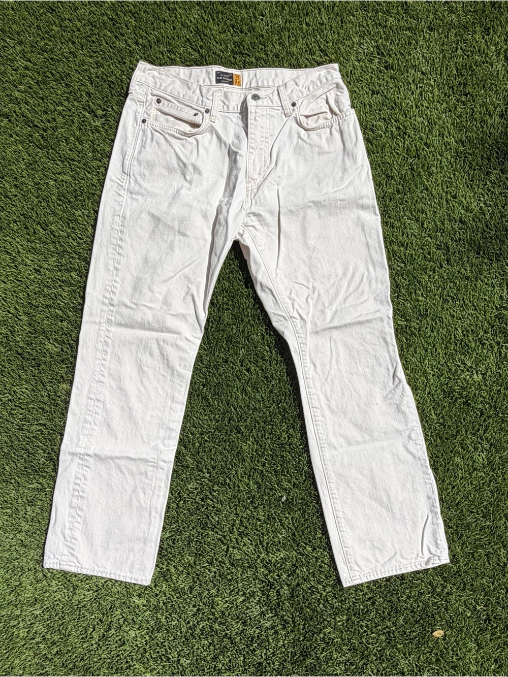 Men's J. Crew Slim Straight Jeans in Natural  33 - 30